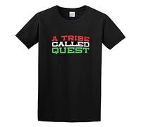 Tribe Called Quest Red Green Logo Men's Short Sleeve T Shirt Black XL