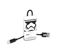 Tribe Stormtrooper - Llavero USB/Lightning MFI, Color Blanco y Negro