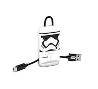 Tribe Stormtrooper - Llavero USB/MicroUSB, Color Blanco y Negro