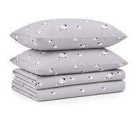 Tribeca Living Juego de sábanas de Franela Estampadas, tamaño Queen, 100% algodón, Bolsillo Extra Profundo con sábana encimera de Gran tamaño, ovejas