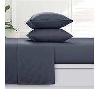 Tribeca Living SOLFLASHETWTC - Juego de sábanas de Franela con Bolsillo Extra Profundo de 170 g/m², 100% algodón, súper Suave, cálido, Acogedor, tamaño Individual, Azul Nublado