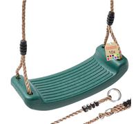 TRIBECCO columpio, parque infantil, asiento antideslizante, columpio de plástico, tablero de columpio (verde)