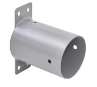 TRIBECCO® Conector de pared para columpio, redondo, diámetro de 100 mm, pieza de conexión con lengüetas de chapa de acero para columpios infantiles, columpios de jardín y marcos de escalada con