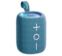 Tribit StormBox Mini+ Altavoz Bluetooth Portátil, Sonido 360° | 12 W, 12 horas, BT 5.4, IPX7 impermeable, luces RGB, EQ, emparejamiento TWS, USB-C, soporte AAC/SBC, exterior, viajes, azul
