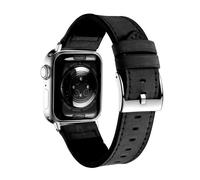 Triblanc Compatible con Apple Watch Correa de repuesto de 49 mm, 45 mm, 44 mm, 42 mm, de piel auténtica, de silicona, original, vintage, para iWatch Series Ultra 9 8 7 6 SE 5 4 3 2 1 (38/40/41 mm,