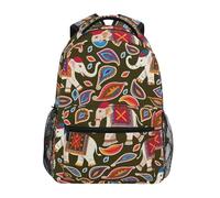 Tribu De Elefantes Vintage Mochila Escolar Gran Capacidad Mochila Del Ordenador Ligera Mochilas Deportivas Para Colegio Vuelta Al Cole Hombre 29X40Cm