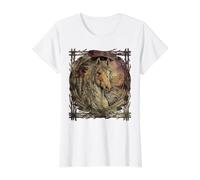 Tribu indígena Americana de Horse Feather, Pueblo indígena Camiseta gráfica económica, Mujer, Blanco, XS