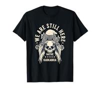 Tribu Kaskaskia Estamos Aquí Nativo India Skull Eagle Camiseta