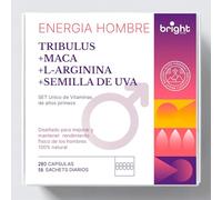 TRÍBULUS + MACA + SEMILLA-DE-UVA + L-ARGININA. Vigor, Potencial, Aumenta deseo intimo. 100% natural. 56 sachets diarios