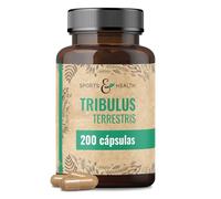 Tribulus Terrestris - 200 Cápsulas - 90% Saponinas - Vegano - Sin Aditivos - Tribulus Terrestris Testosterona
