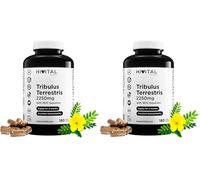 Tribulus Terrestris 2250 mg. 180 cápsulas veganas para 2 meses de tratamiento. Extracto Natural con 90% Saponinas con alto principio activo. Fabricado en España por HIVITAL (Paquete de 2)