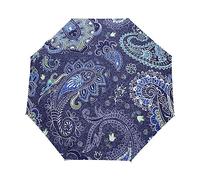 Tribus Florales Naciones Paraguas Plegable Automático Paraguas de Viaje Mujer Niño Niña Protección UV Resistencia Viento Impermeable