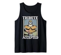 Tribute Acepted Cat In Box Food Bowl Funny Cat Camiseta sin Mangas