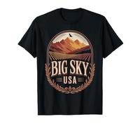 Tributo icónico a Bison Mountain en la región de Big Sky Camiseta