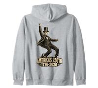 Tributo Vintage a Abraham Lincoln 250 Aniversario EE.UU. Sudadera con Capucha