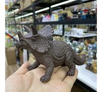 Triceratops - Adornos de resina para manualidades, base de bola de cristal, decoración del hogar, adecuados para esferas de 2,5 a 4 cm, gris (sin bola)