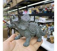 Triceratops - Adornos de resina para manualidades, base de bola de cristal, decoración del hogar, adecuados para esferas de 2,5 a 4 cm, azul (sin bola)