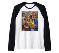 Triceratops Dino Two Moms Life Selfie Día de la Madre Orgullo Mamá Camiseta Manga Raglan