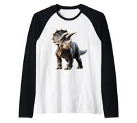 Triceratops Dinosaurio I Love Dinosaurs Cute Triceratops Camiseta Manga Raglan
