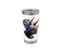 Triceratops Dinosaurio I Love Dinosaurs Cute Triceratops Vaso térmico de acero inoxidable de doble pared