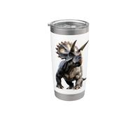 Triceratops Dinosaurio I Love Dinosaurs Cute Triceratops Vaso térmico de acero inoxidable de doble pared