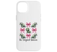 Triceratops Dinosaurio niña Coqueta Arco el Unicornio Original Carcasa para iPhone 14 Plus