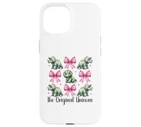 Triceratops Dinosaurio niña Coqueta Arco el Unicornio Original Carcasa para iPhone 15
