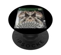 Triceratops Hay Movimiento en tu Puerta Principal Dinosaurio Dinosaurio PopSockets PopGrip Adhesivo