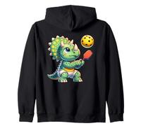 Triceratops Jugando al Pickleball, Amante de los Dinosaurios, paleontología Sudadera con Capucha