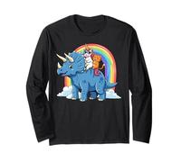 Triceratops Unicorn Cat Rainbow Galaxy Manga Larga