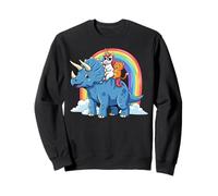 Triceratops Unicorn Cat Rainbow Galaxy Sudadera