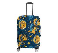 Triceratopss Dinos in Space - Funda para equipaje de viaje, lavable, antiarañazos, diseño de dinosaurios, Estilo:, XL