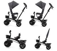 Triciclo Aveo Kinderkraft 3 en 1, gris malaquita Kinderkraft