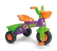 Triciclo Bebe 1 Año 2 Años 3 Años Trico MAX Dino Rider - Triciclo Infantil para Niños y Niñas - Triciclo Ligero con Pedales + Cesta Delantera y Trasera Portaobjetos - INJUSA