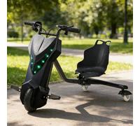 Triciclo De Derrape Giratorio 360°, Carrito Eléctrico De Derrape De 3 Ruedas para Niños, 3 Niveles De Velocidad, Triciclos Infantiles Aptos para Niños A Partir De 8 Años(H,8IN)
