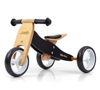Triciclo de madera para niños 2 en 1 Jake Black Milly Mally