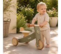 Little Dutch triciclo bicicleta de equilibrio antideslizante madera niños - oliva