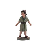 Triciclo Editores La Vendimia Borrico con cesto |Figuras de Belén |Serie 11cm| Diseñadas por José Luis Mayo |Decoración Navideña |Nacimiento (Niño con Turbante Vendimia)