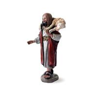 Triciclo Editores Pastor con Cordero | Figuras Pastores y Perro |Figuras de Belén |Serie 11cm| Diseñadas por José Luis Mayo |Decoración Navideña |Nacimiento