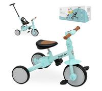 Triciclo Evolutivo de Bebé 5 en 1 Interbaby | Bicicleta Niños Desde 1 Año hasta 5 años | De Triciclo a Bicicleta con o sin Pedales | Adaptable y transformable | Verde