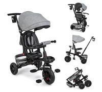 Triciclo Evolutivo de Bebé 6 En 1, Bicicleta Sin Pedales, Bicicleta Bebe, Plegable, para Niños, Bicicleta Cochecito Infantil con Asiento Reversible para Parasol, 9 Meses a 25 kg
