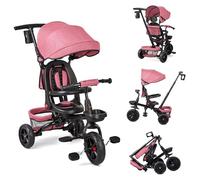 Triciclo Evolutivo de Bebé 6 En 1, Bicicleta Sin Pedales, Bicicleta Bebe, Plegable, para Niños, Bicicleta Cochecito Infantil con Asiento Reversible para Parasol, 9 Meses a 25 kg