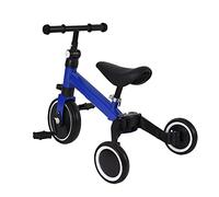 Triciclo evolutivo para bebé, Mini Draisiana, Bicicleta Niños, Vehículos de Deslizamiento, Triciclo para 1 a 3 años, Sillín Ajustable (2 en 1, Azul)