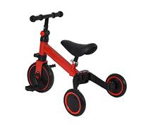 Triciclo evolutivo para bebé, Mini Draisiana, Bicicleta Niños, Vehículos de Deslizamiento, Triciclo para 1 a 3 años, Sillín Ajustable (2 en 1, Rojo)