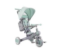 Triciclo Infantil MoMi 4 en 1 SOLIVIA con Mango telescópico, arnés de 5 Puntos, para niños a Partir de 12 Meses, con Capota Que Protege del Sol, Ruedas de PU, Bolsa y portavasos