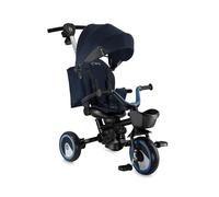 Triciclo Infantil MoMi IVI, Triciclo con Asiento 360°, arnés de 3 Puntos, reposapiés, Capota, Ruedas de EVA, Manillar Ajustable, Bolsa extraíble y Cesta para Juguetes