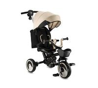 Triciclo Infantil MoMi IVI, Triciclo con Asiento 360°, arnés de 3 Puntos, reposapiés, Capota, Ruedas de EVA, Manillar Ajustable, Bolsa extraíble y Cesta para Juguetes