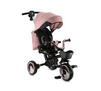 Triciclo Infantil MoMi IVI, Triciclo con Asiento 360°, arnés de 3 Puntos, reposapiés, Capota, Ruedas de EVA, Manillar Ajustable, Bolsa extraíble y Cesta para Juguetes