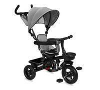 Triciclo Infantil MoMi TELDE 5 en 1, Triciclo con Asiento Giratorio de 360°, cinturón de Seguridad de 3 Puntos, reposapiés y Parasol