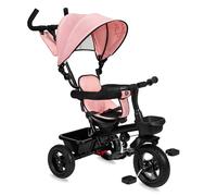 Triciclo Infantil MoMi TELDE 5 en 1, Triciclo con Asiento Giratorio de 360°, cinturón de Seguridad de 3 Puntos, reposapiés y Parasol